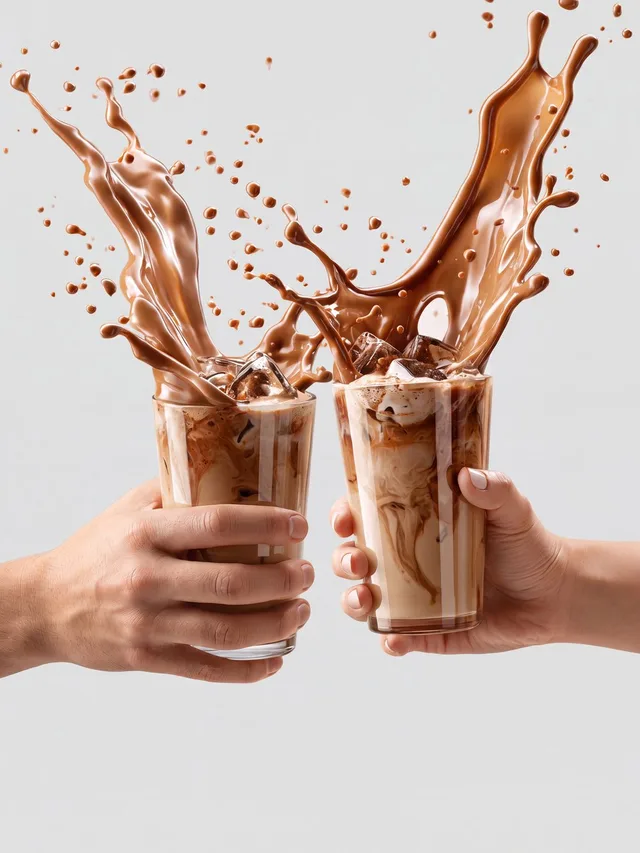 The same drink shot restyled by The AI Look