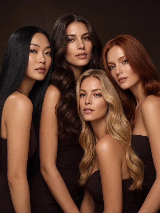 The same haircare shot restyled by The AI Look