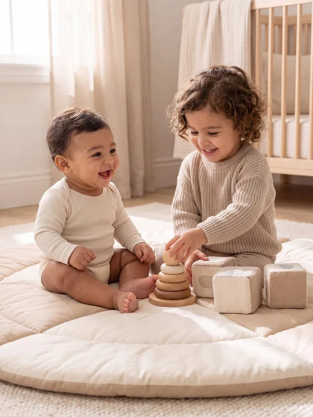 The same kids & babies shot restyled by The AI Look
