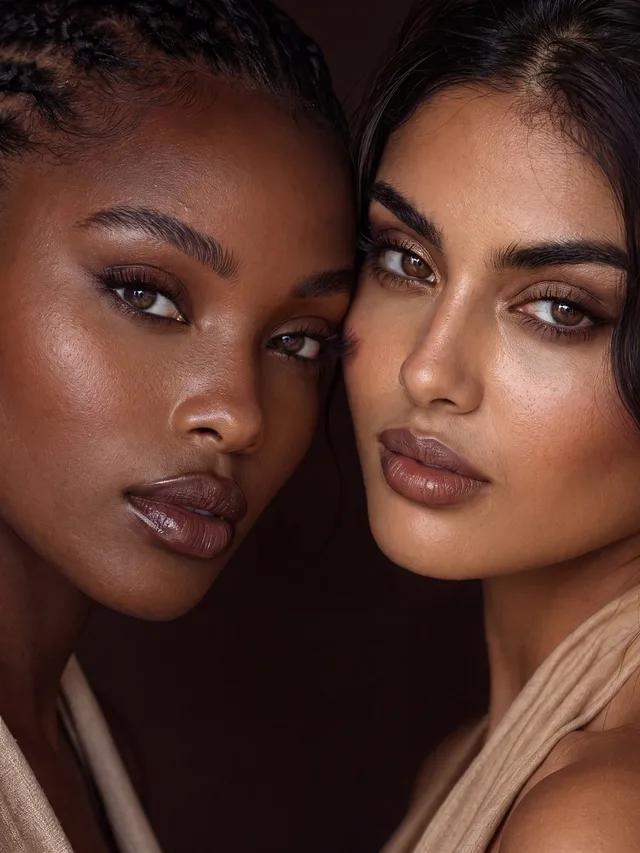 The same makeup shot restyled by The AI Look