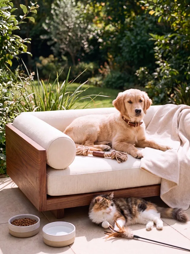 The same pets shot restyled by The AI Look